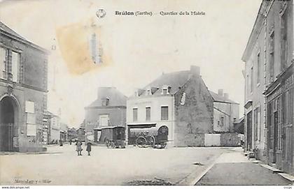 CPA Brulon Quartier de la Mairie