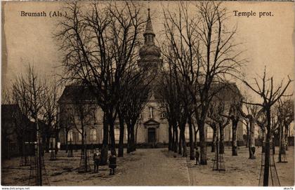 CPA Alsace Brumath Temple protestant (1390297)