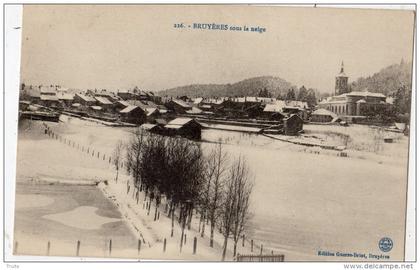 BRUYERES-EN-VOSGES SOUS LA NEIGE