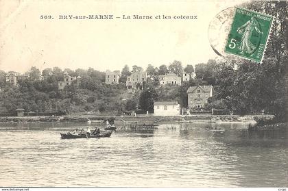 CPA Bry-sur-Marne La Marne et les Coteaux