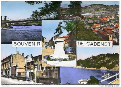 CPSM 84 SOUVENIR DE CADENET MULTI VUES  1961  grands formats