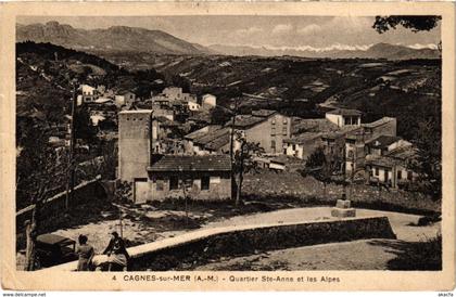 CPA CAGNES-sur-MER - Quartier Ste-Anne et les Alpes (110859)