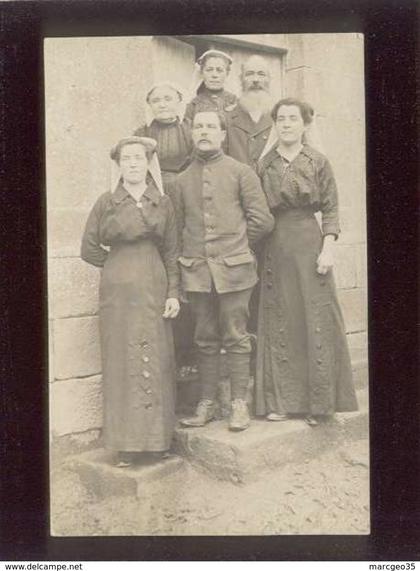 22 callac carte photo  famille costume coiffe localisée par lot 665174767 famille le brignonan ?