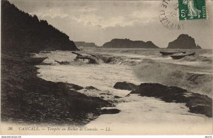 CPA CANCALE Tempete au Rocher de Cancale (1251400)