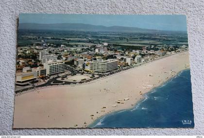 Cpm 1964, Canet plage, la plage radieuse vue du ciel, Pyrénées orientales 66