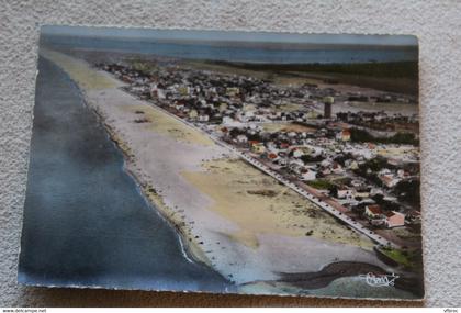 Cpm, Canet plage, vue panoramique aérienne de la plage, Pyrénées orientales 66