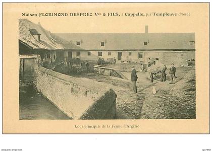 59.CAPELLES.n°88.PAR TEMPLEUVES.MAISON FLORIMOND DESPREZ Vve ET FILS.COUR PRINCIPALE DE LA FERME D'ARGERIE.RARE