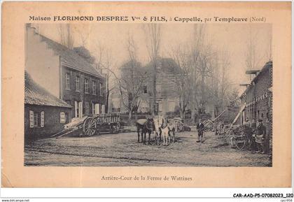 CAR-AADP5-59-0398 - CAPPELLE - Maison florimond desprez - Arriere-Cour de la Ferme de Wattines