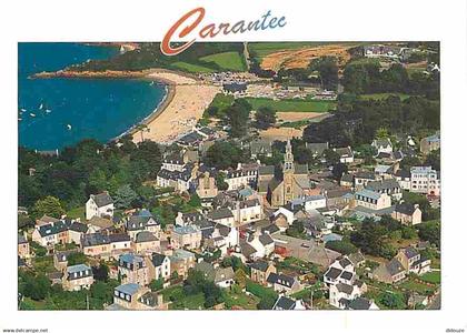 29 - Carantec - La Ville - L'église Saint Carantec - La Plage du Kelenn - Presqu'ile de Penn al Lann - Flamme Postale -