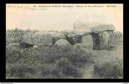 56 - Carnac - Environs de Carnac - Dolmen de Mané Kerioned - CPA - Voir Scans Recto-Verso