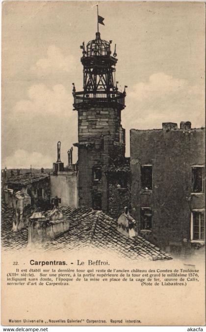 CPA CARPENTRAS Le Beffroi (1086552)