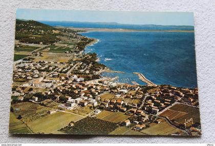 Cpm, Carqueiranne, vue générale et les Salins d'Hyères, Var 83