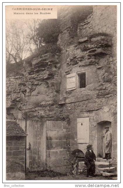 Carrières-sur-Seine, maison dans les roches