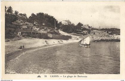 CPA Cassis La Plage de Bertouau