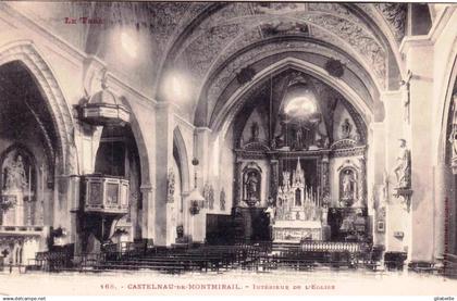 81 - tarn -  CASTELNAU  de MONTMIRAIL - interieur de l église