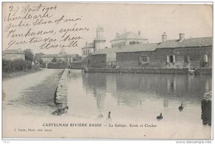 Carte Postale Ancienne de CASTELNAU RIVIERE BASSE