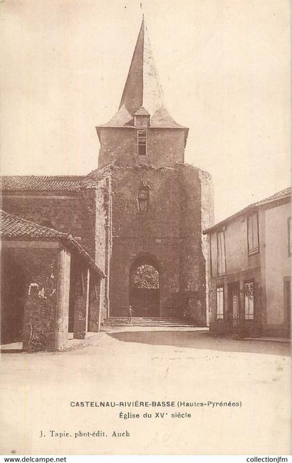 CPA FRANCE 65 " Castelnau Rivière Basse, L'église".