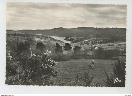 CAUREL - Le Lac de GUERLEDAN - Vue générale prise à CAUREL