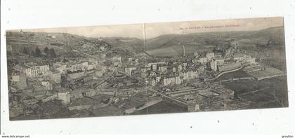 CAYLUS 564 VUE PANORAMIQUE (NORD OUEST) CARTE DOUBLE