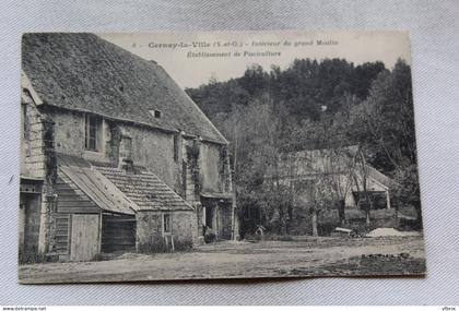 K889, Cernay la Ville, intérieur du grand moulin, établissement de pisciculture, Yvelines 78