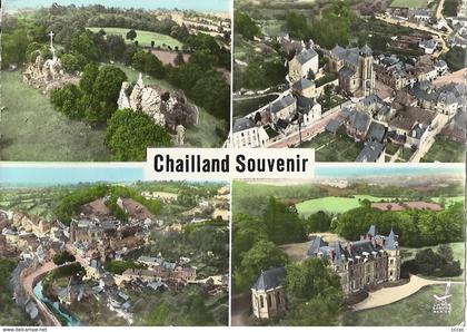 CPSM Souvenir de Chailland vues multiples aériennes