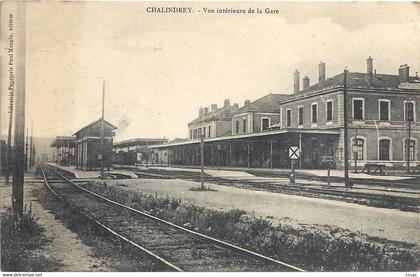 CPA Chalindrey Vue intérieure de la Gare