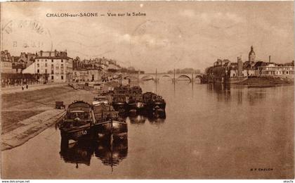 CPA Chalon sur Saone Vue sur la Saone FRANCE (952724)