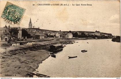 CPA CHALONNES-sur-LOIRE - Le Quai N.-D. (296916)