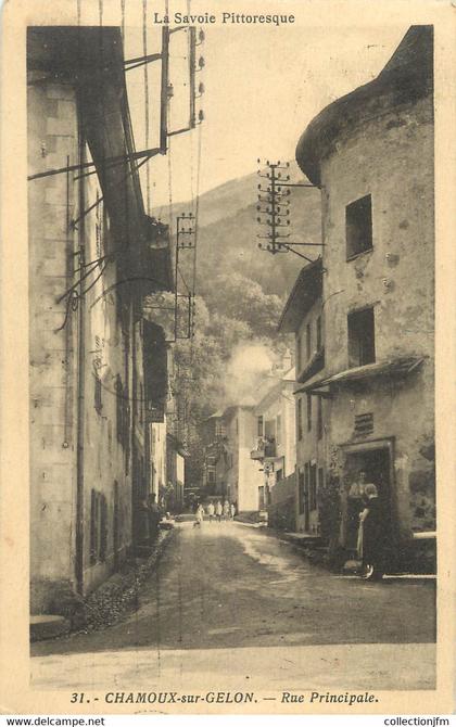 CPA FRANCE 73 "Chamoux sur Gelon, Rue principale"