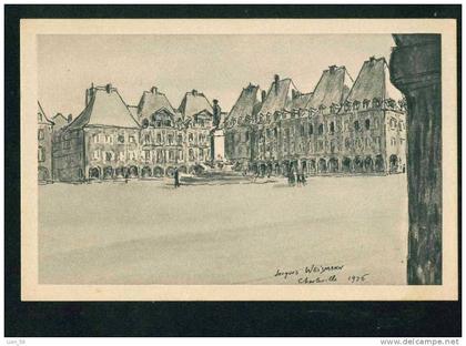 31783 Art Jacques WEISMANN - CHARLEVILLE , LA PLACE DUCALE - Region Champagne-Ardenne -  France Frankreich Francia