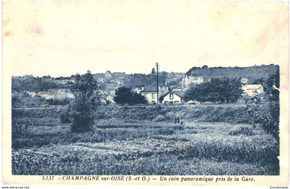 CPA carte postale France  Champagne-sur-Oise Un coin panoramique pris de la Gare  VM61716ok