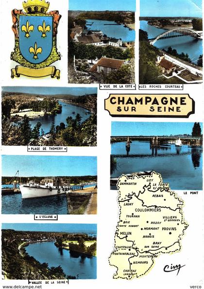 Carte POSTALE Ancienne de  CHAMPAGNE sur SEINE