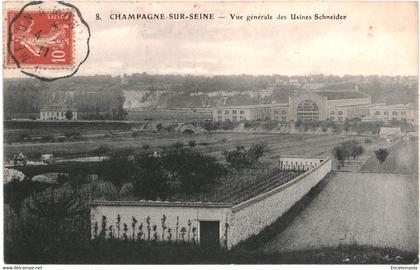 CPA-Carte Postale France Champagne sur Seine  Vue générale des Usines Schneider 1911 VM54597ok