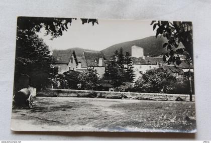 Cpsm, Chanac, place de la Bascule, Lozère 48