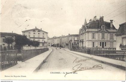 CPA Charmes La rue du Pont