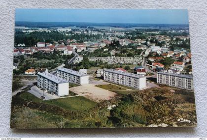 Cpm, Charmes, vue aérienne, quartier des Folies, Vosges 88