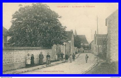 * CHARMOY - Route de Villemer - Enfants - Animée - Edit. KARL GUILLOT