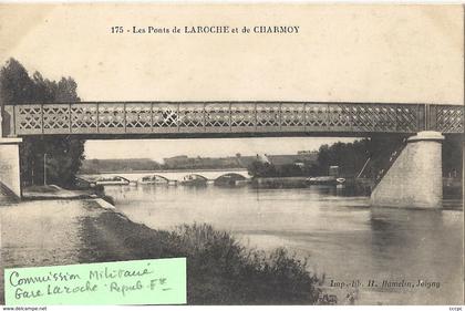 CPA Les Ponts de Laroche et Charmoy Cachet Militaire