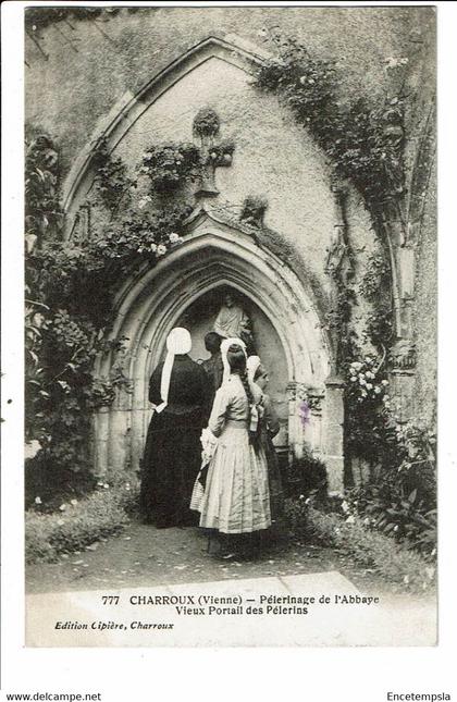 CPA  Carte Postale-France-Charroux Pèlerinage de l'Abbaye- Vieux Portail des Pèlerins -1912- VM25628p