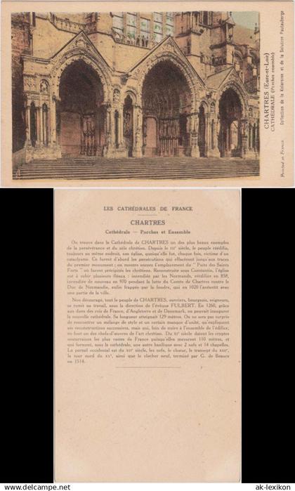 Chartres Kathedrale von Chartres EIngang 1920