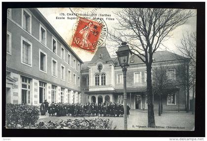 Cpa 72 Château du Loir école supérieure de jeunes filles parfait  état     édit Vignault Chateau du Loir       T5