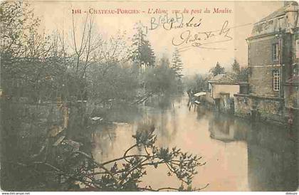 08 - Château-Porcien - L'Aisne vue du pont du Moulin - Précurseur - Oblitération ronde de 1905 - CPA - Voir Scans Recto-