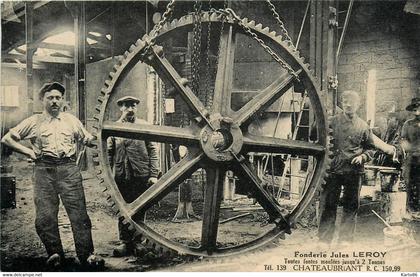 châteaubriant * fonderie Jules LEROY * intérieur de l'usine * industrie * fondeur ouvriers