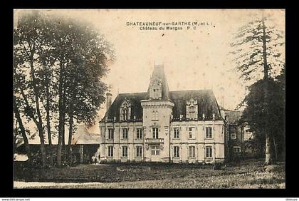 49 - Chateauneuf sur Sarthe - Château du Margas - Correspondance - Voyagée en 1934 - CPA - Voir Scans Recto-Verso