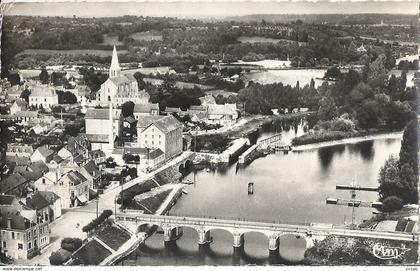 CPSM Chateauneuf-sur-Sarthe Vue générale aérienne