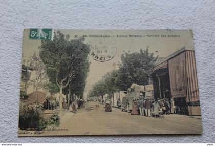 Chatel Guyon, avenue Barraduc, l'arrivée des autobus, Puy de Dôme