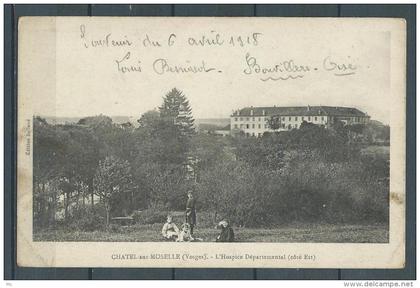 88 - Chatel-sur-Moselle (vosges) - L'Hospice Départemental (coté Est) - animée