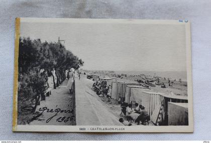 M960, Cpa 1936, Chatelaillon plage, Charente Maritime 17