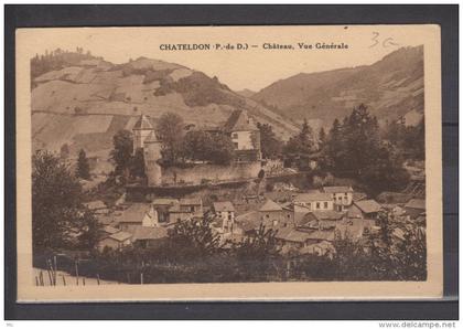 63 - Chateldon - Chateau - Vue générale