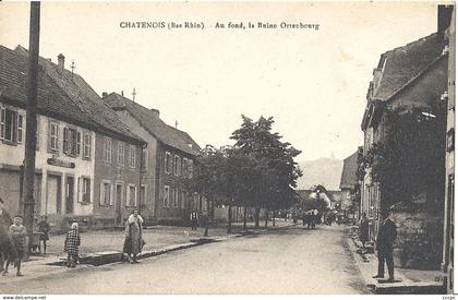 CPA Chatenois Au fond la ruine d'Ortenbourg